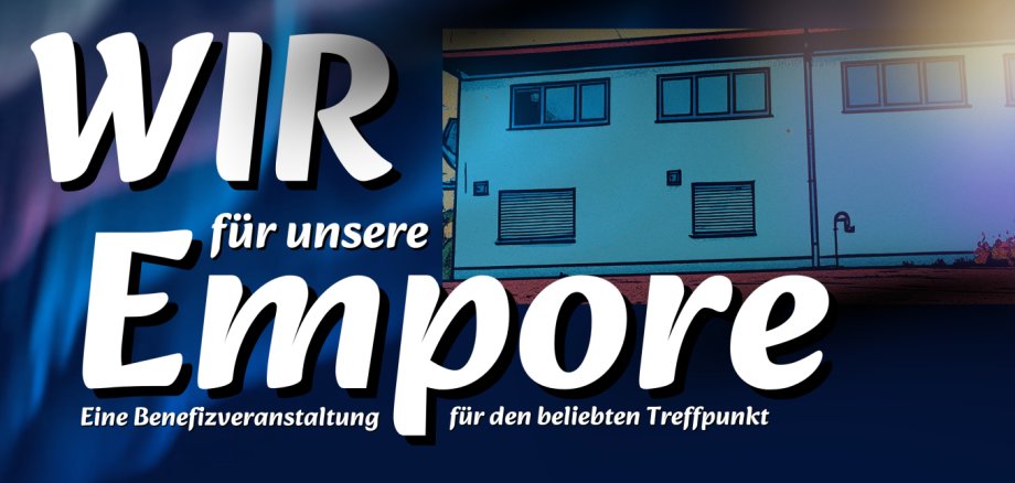 Poster for the preliminary meeting for the fundraising event for the gallery in the Imsbach community hall