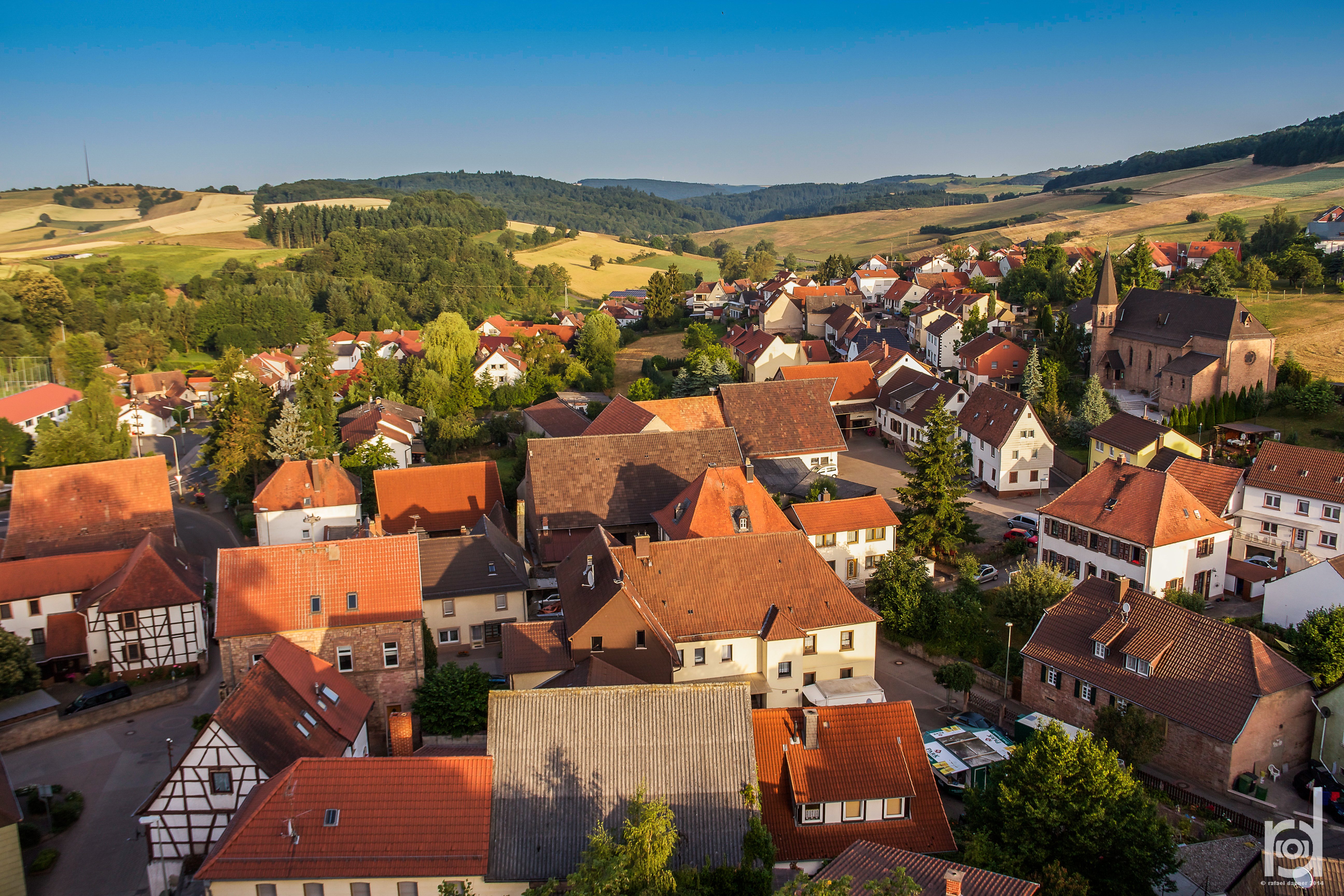 View of the town center View of the center of Imsbach